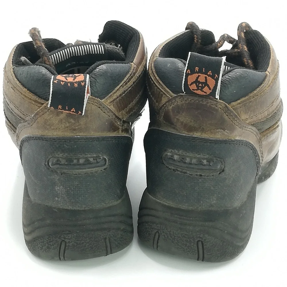 Ariat Shoes Boys Boots Terrain Brown Leather 4LR Technology Lace Up 13‎